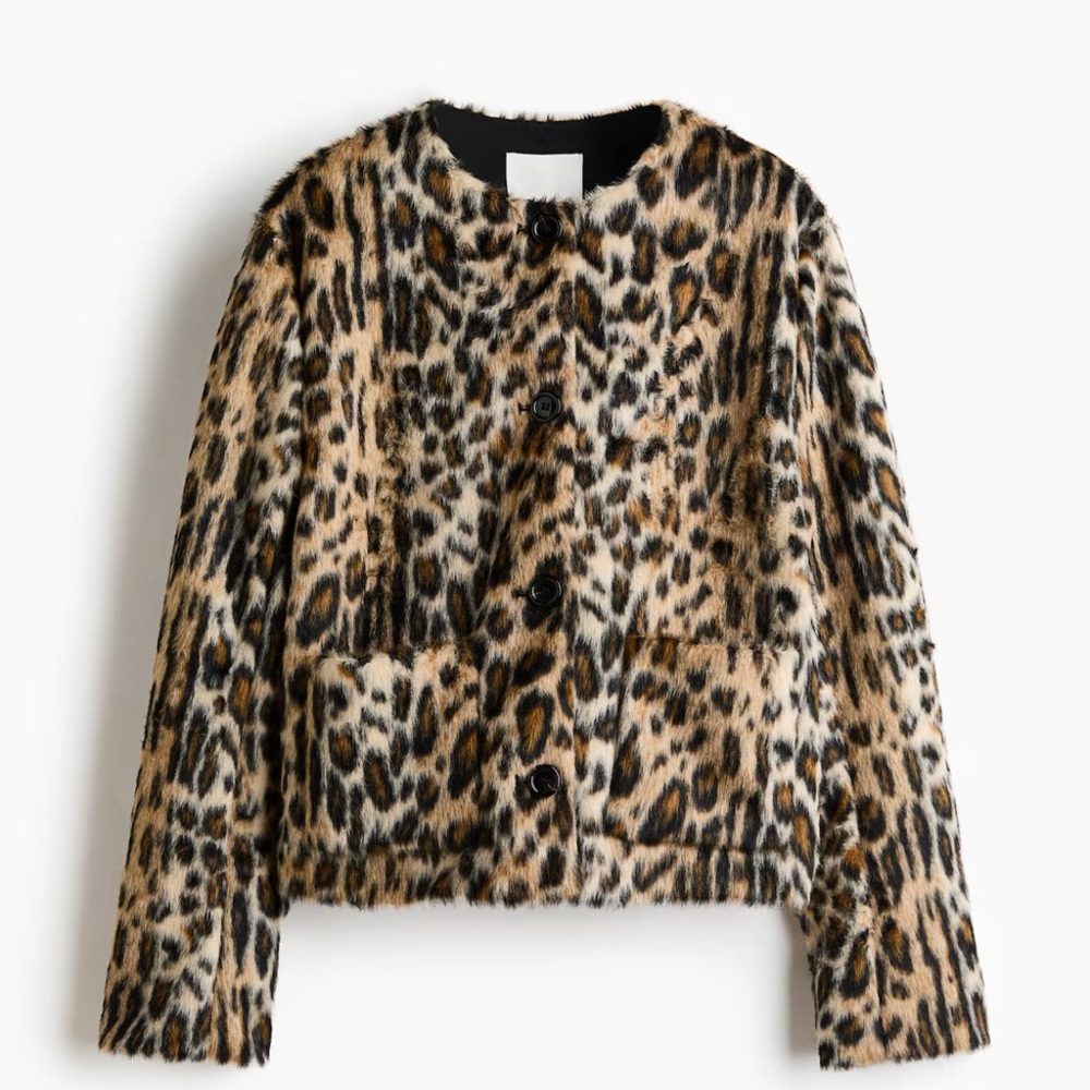 H AND M FAUX FUR JACKET❤️